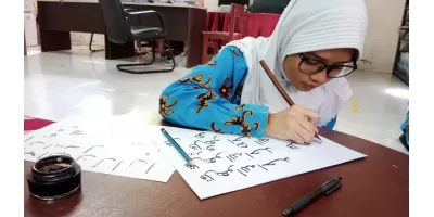 Ekstrakurikuler Kaligrafi SMP Negeri 23 Balikpapan 